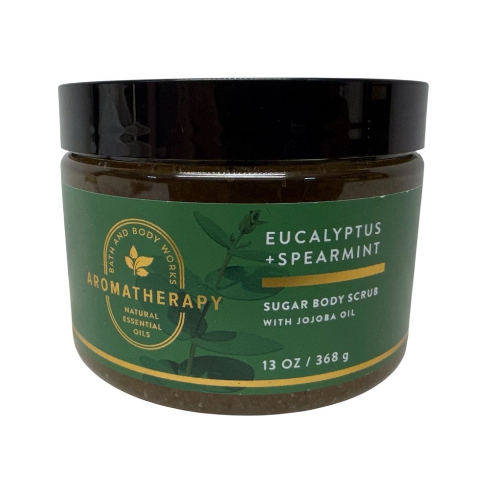 Bath and Body Works Eucalyptus & Spearmint Vegan Sugar Body Scrub 13 oz New
